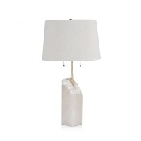 Home Light Designer Fabric Shade Bedside Lamp Modern Marble White Table Lamp